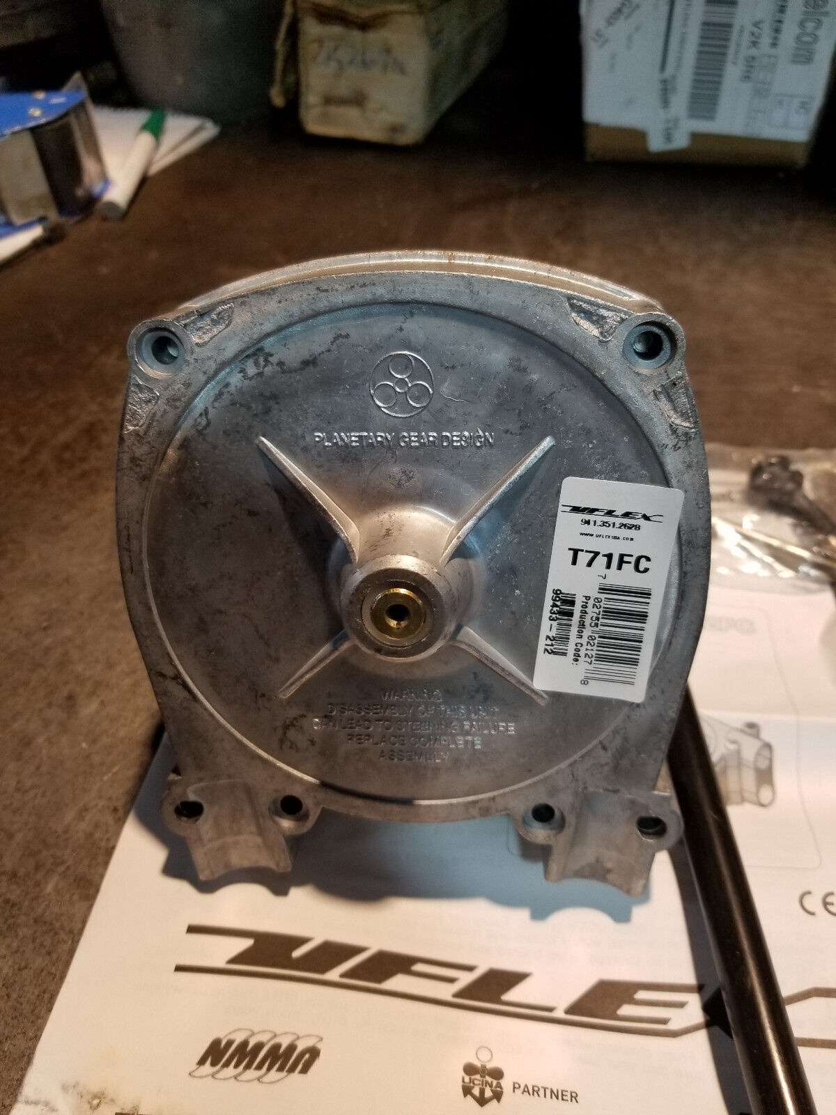 T71FC Uflex Single Cable Rotary Steering Helm