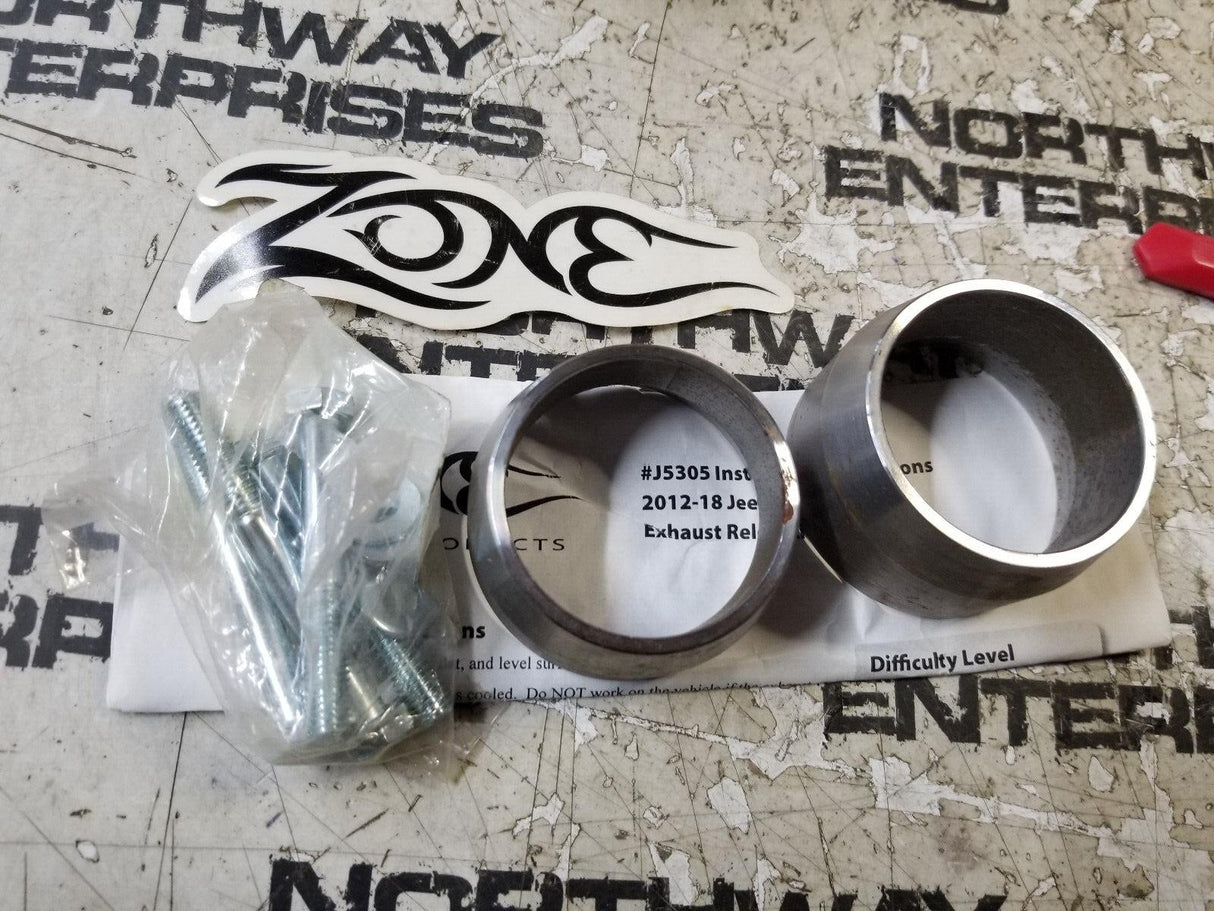 ZONJ5305 Zone Offroad Products ZONJ5305 Zone Exhaust Extension Kit