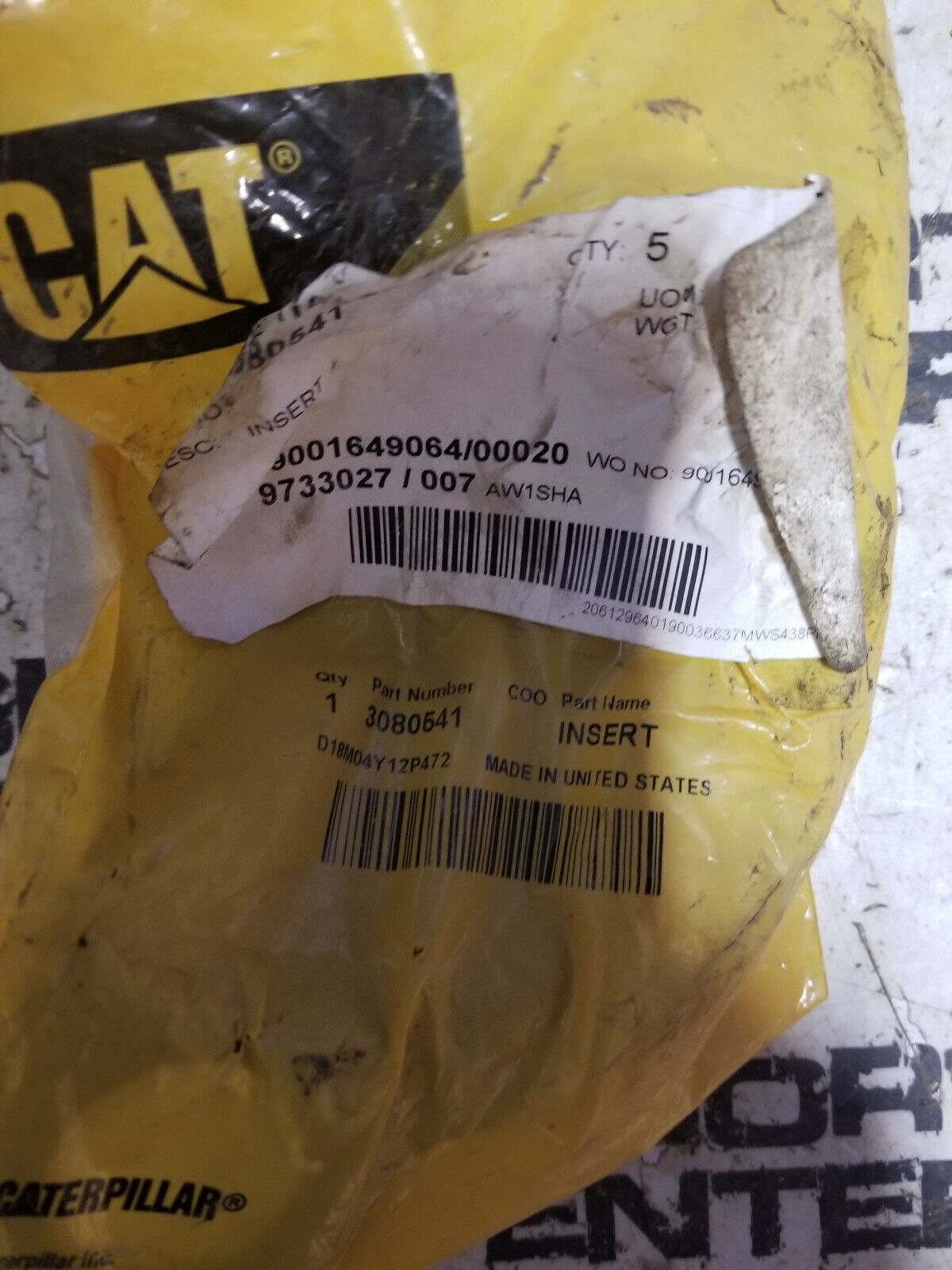308-0541 CATERPILLAR INSERT