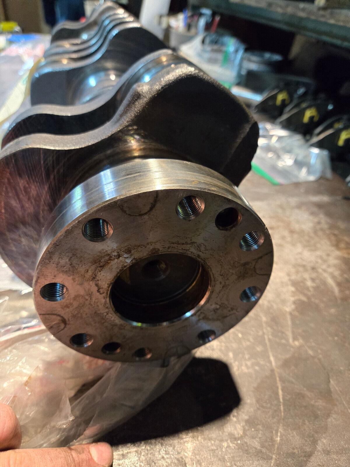 REMAN CUMMINS 6.7L CRANKSHAFT 4935613 POLISHED SONOFLUXED COMPLETE W GEAR