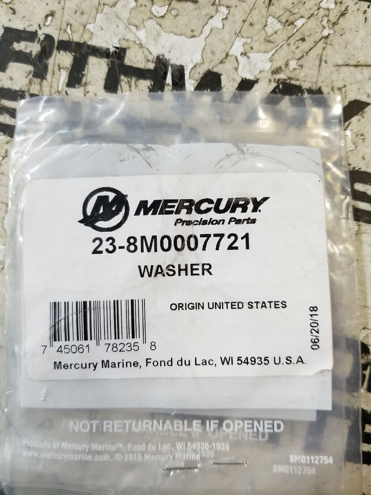 LOT OF 2PC - MERCURY QUICKSILVER STUD 23-8M0007721