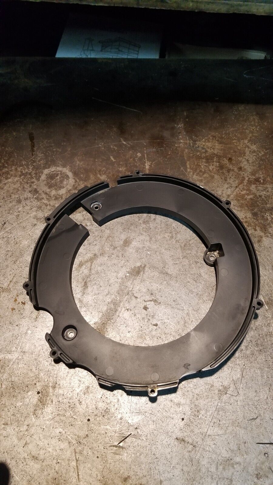 EVINRUDE 300HP G2 BASE, Air duct 0357166 FLYWHEEL COVER