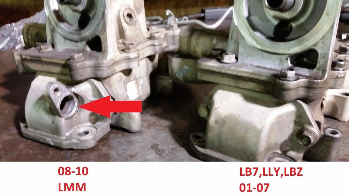 97941206 6.6 DURAMAX Engine Oil Cooler Housing Adapter 01-07 LB7 LLY LBZ