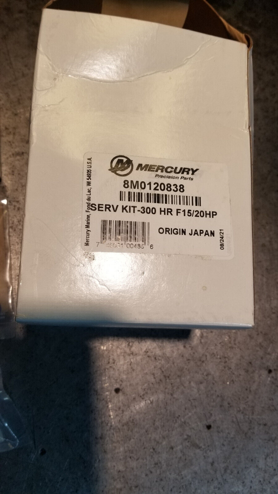 Mercury Mariner 300hr Service Kit 15/20hp Carb 4-Stroke 0R235949 & Up 8M0120838
