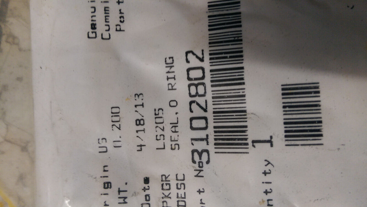 3102802 CUMMINS SEAL ORING