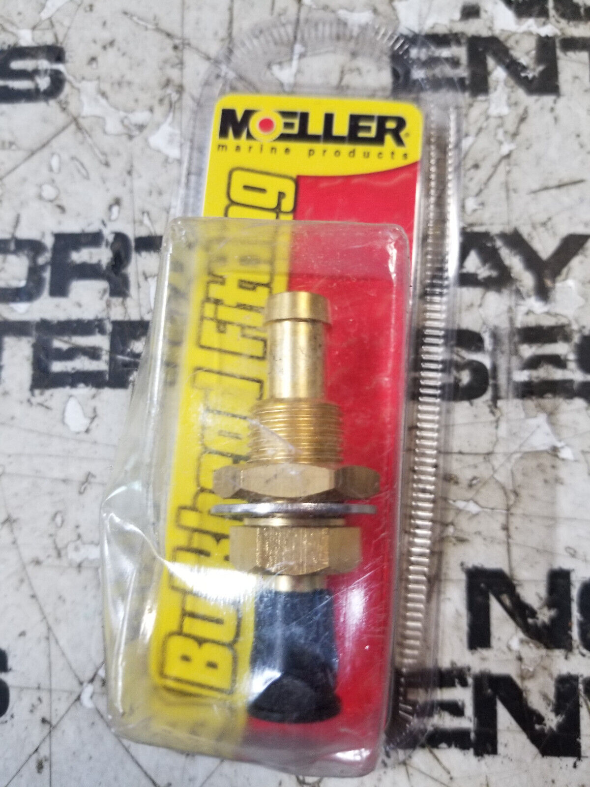 Moeller 033210-10 Brass Bulk Head Fitting 3/8"