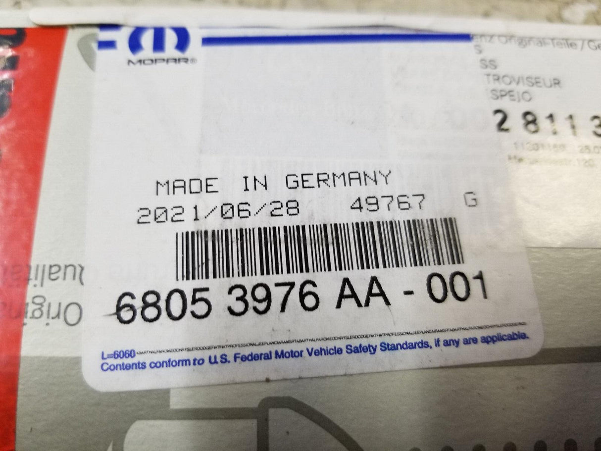 New OEM Genuine Mopar Spotter Mirror Glass Sprinter Van Driver Side 68053976AA