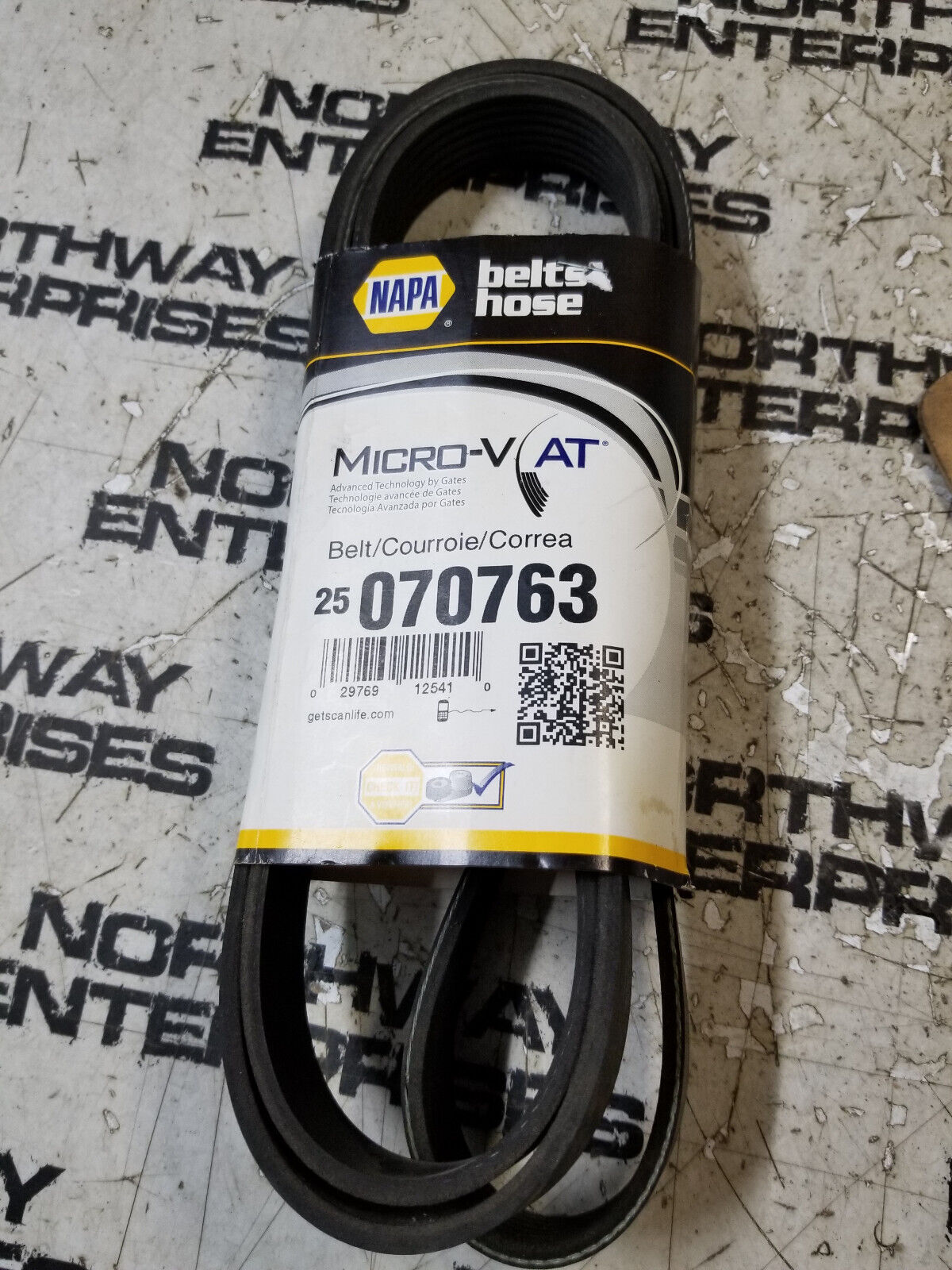 NAPA alternator belt NBH 25070763 25-070763
