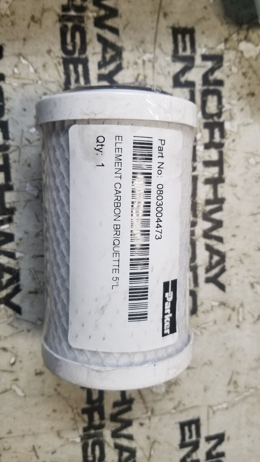 0803004473 PARKER 5" CARBON BRIQUETTE FILTER ELEMENT