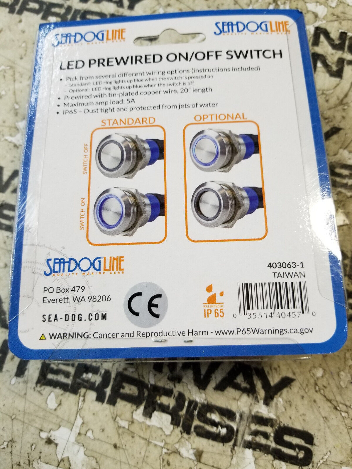 Sea-Dog Line 403063-1 Led On/Off Switch