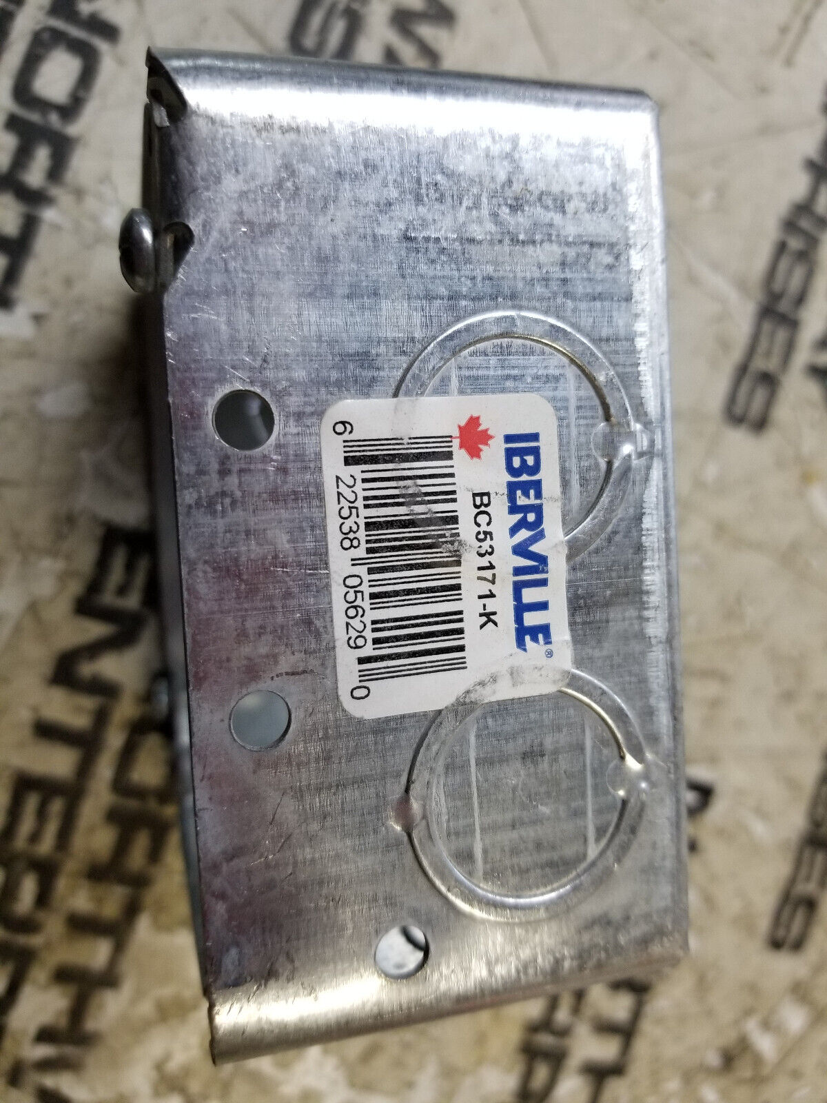 BOX OF 20PC - BC53171-K IBERVILLE 4" SQUARE EXT RING 2-1/8