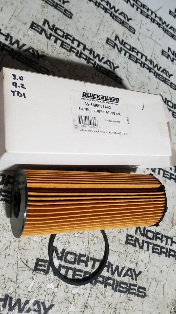 Mercury Quicksilver 35-8M0066482 Lubricating Oil Filter