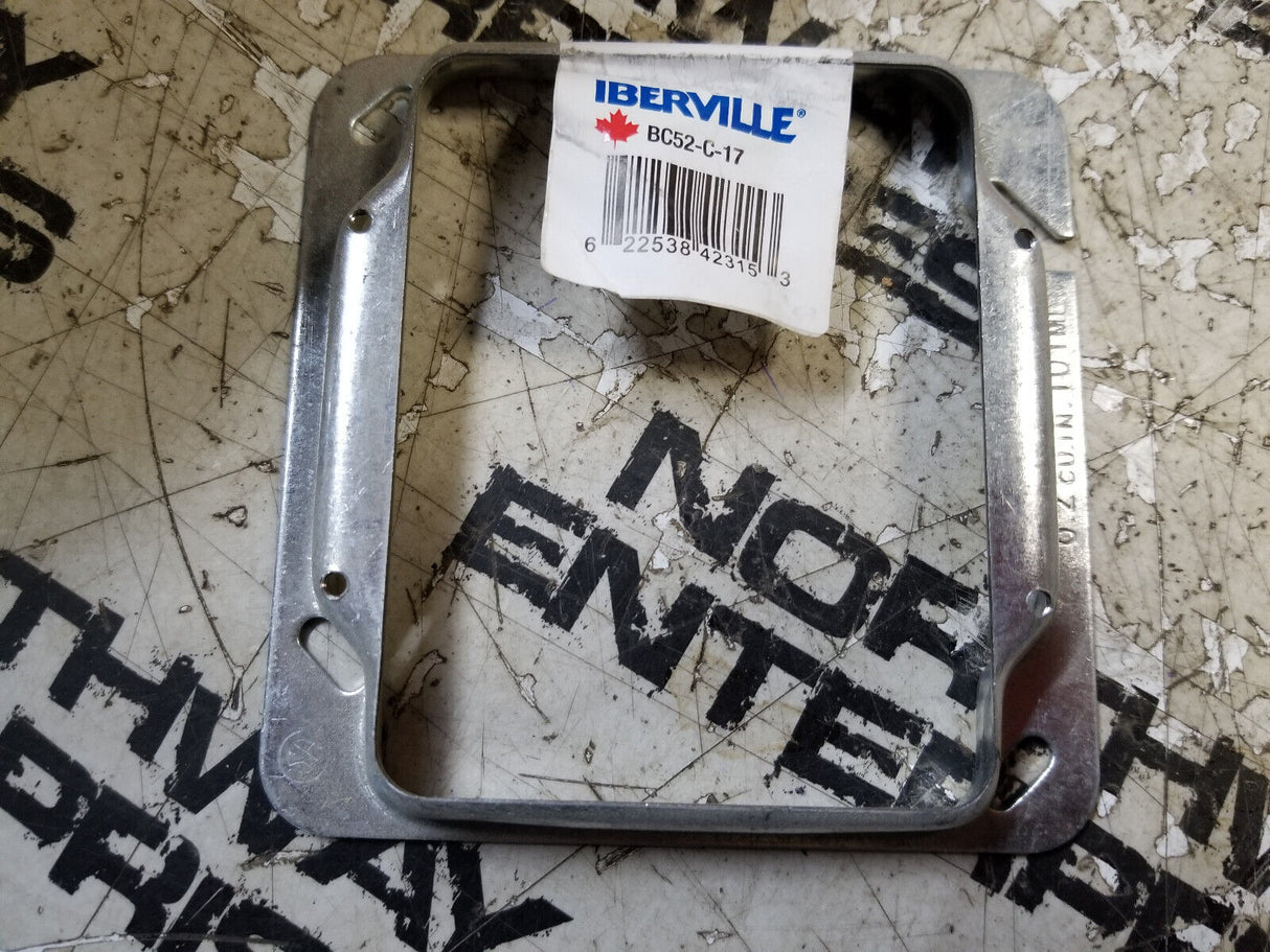 Lot of 19PC New Iberville BC52-C-17 1/2" 4" Square 2 Device Cover Plates