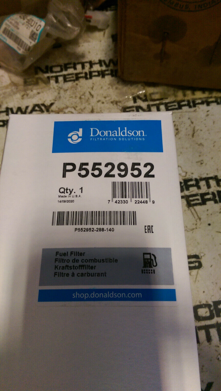 P552952 DONALDSON FILTER FUEL FILTER
