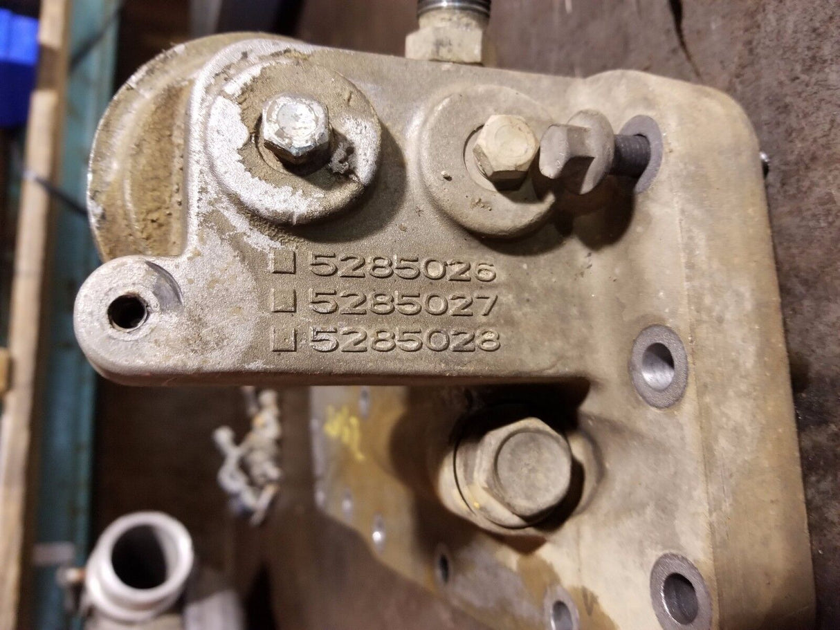 2011 CUMMINS 6.7L 6.7 OIL FILTER HOUSING OIL COOLER ADAPTER 5285028
