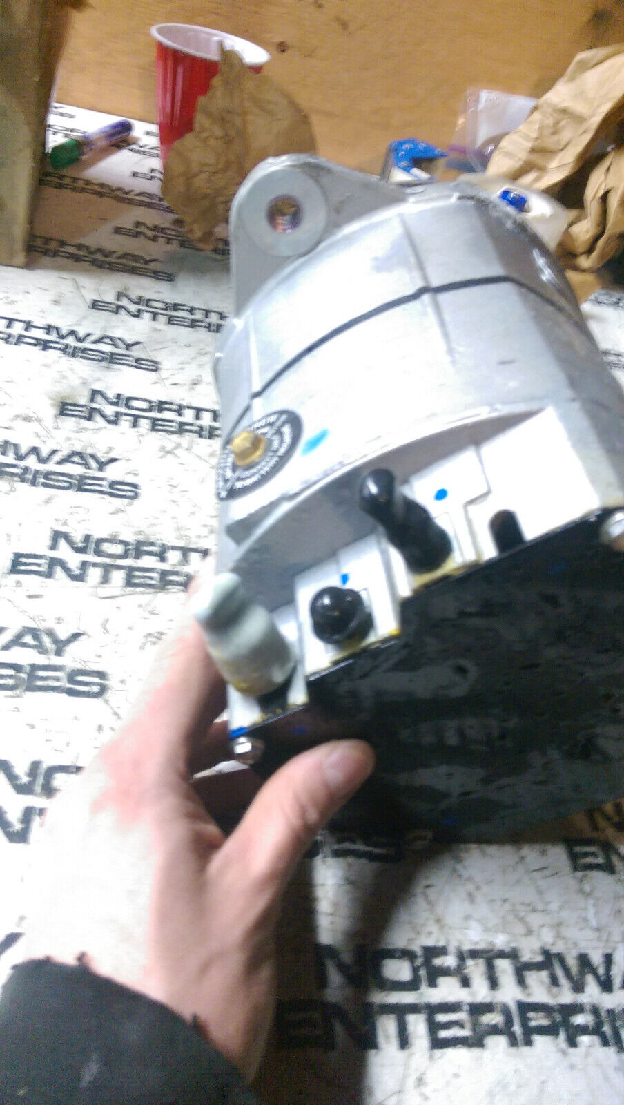 Caterpillar 316-7251 CAT 24 Volt 105 Amps Heavy Duty Alternator Aluminum Casting