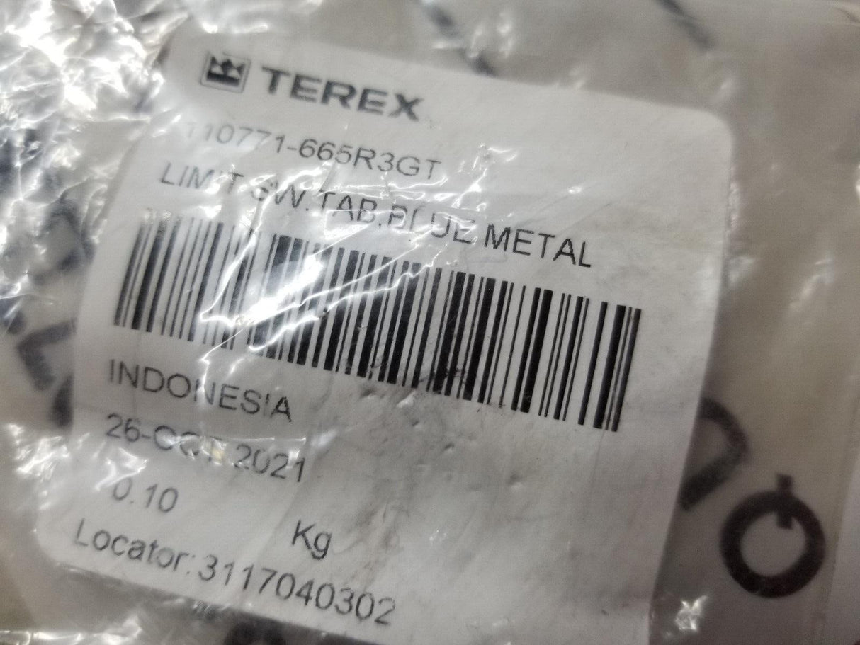 Genie Lift Part # 110771-665R3GT - LIMIT SW.TAB,BLUE METAL, EA