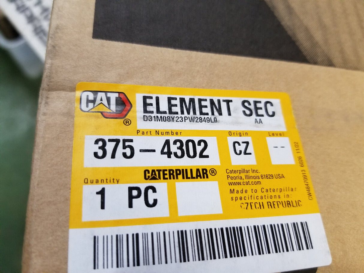 375-4302 CATERPILLAR SECONDARY AIR FILTER 3754302