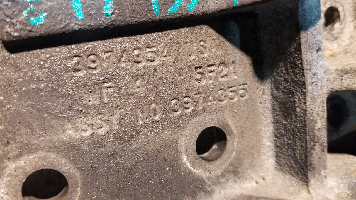 03-07 Dodge Ram Cummins 5.9L Engine Bracket 3974354 Ac compressor bracket