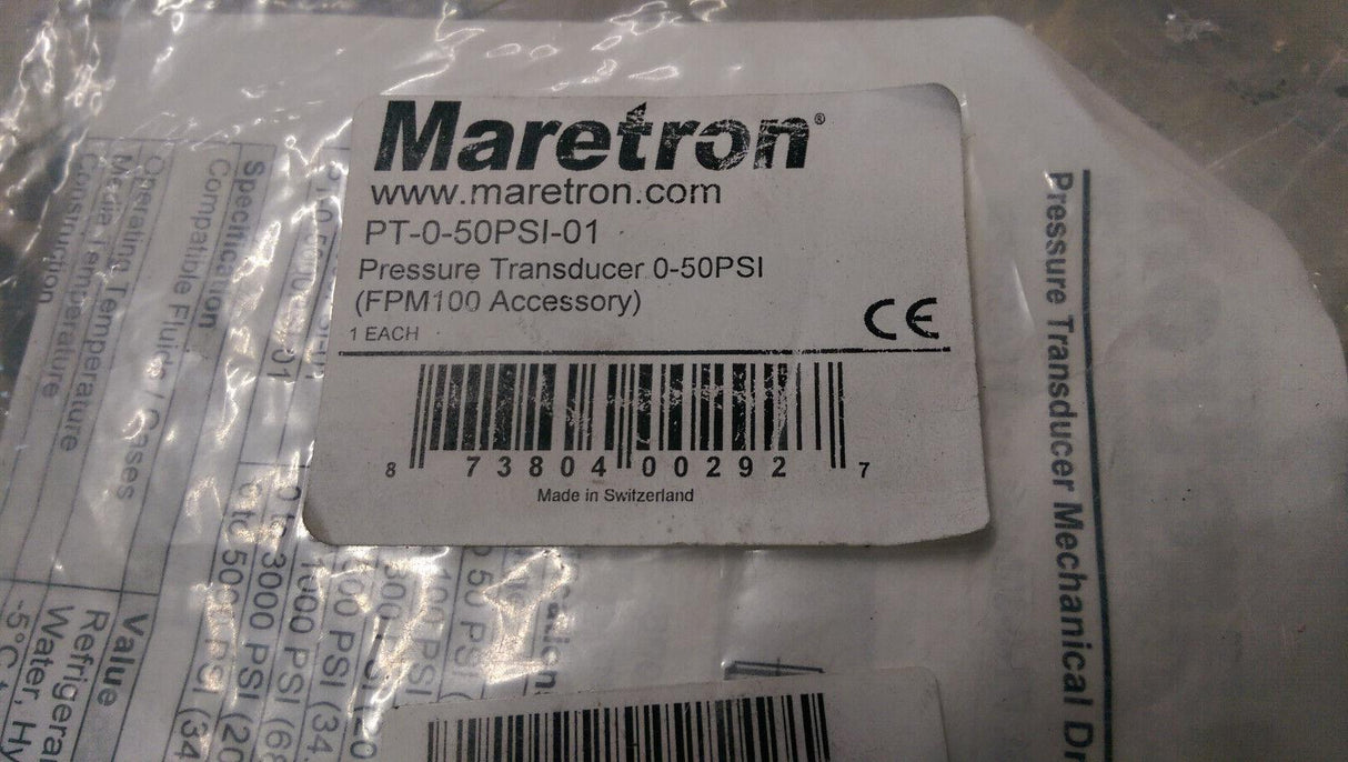Maretron Pressure Transducer 0 to 5000 PSI (FPM100 Accessory) PT-0-5000PSI