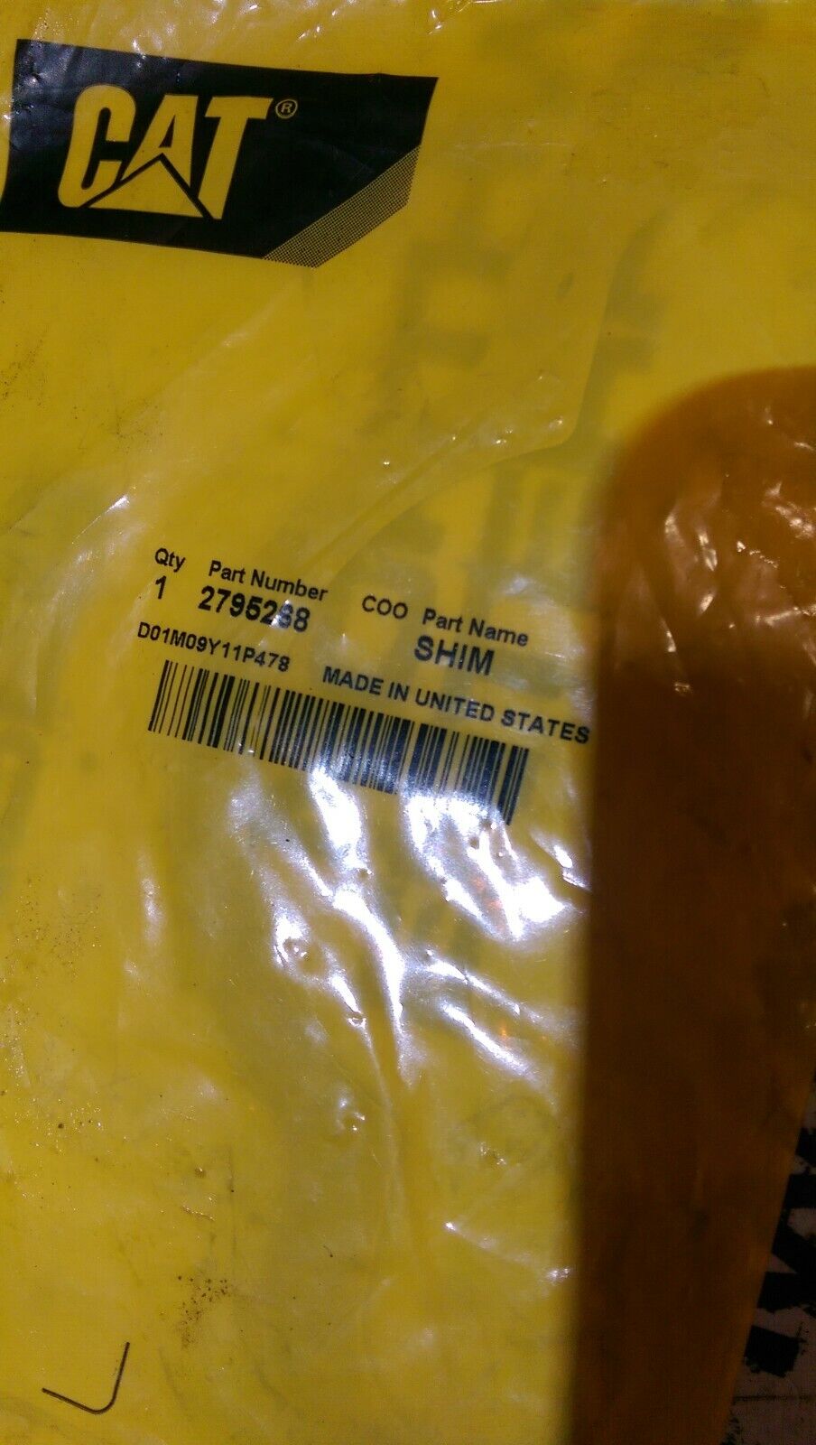 CATERPILLAR OEM 279-5268 SHIM