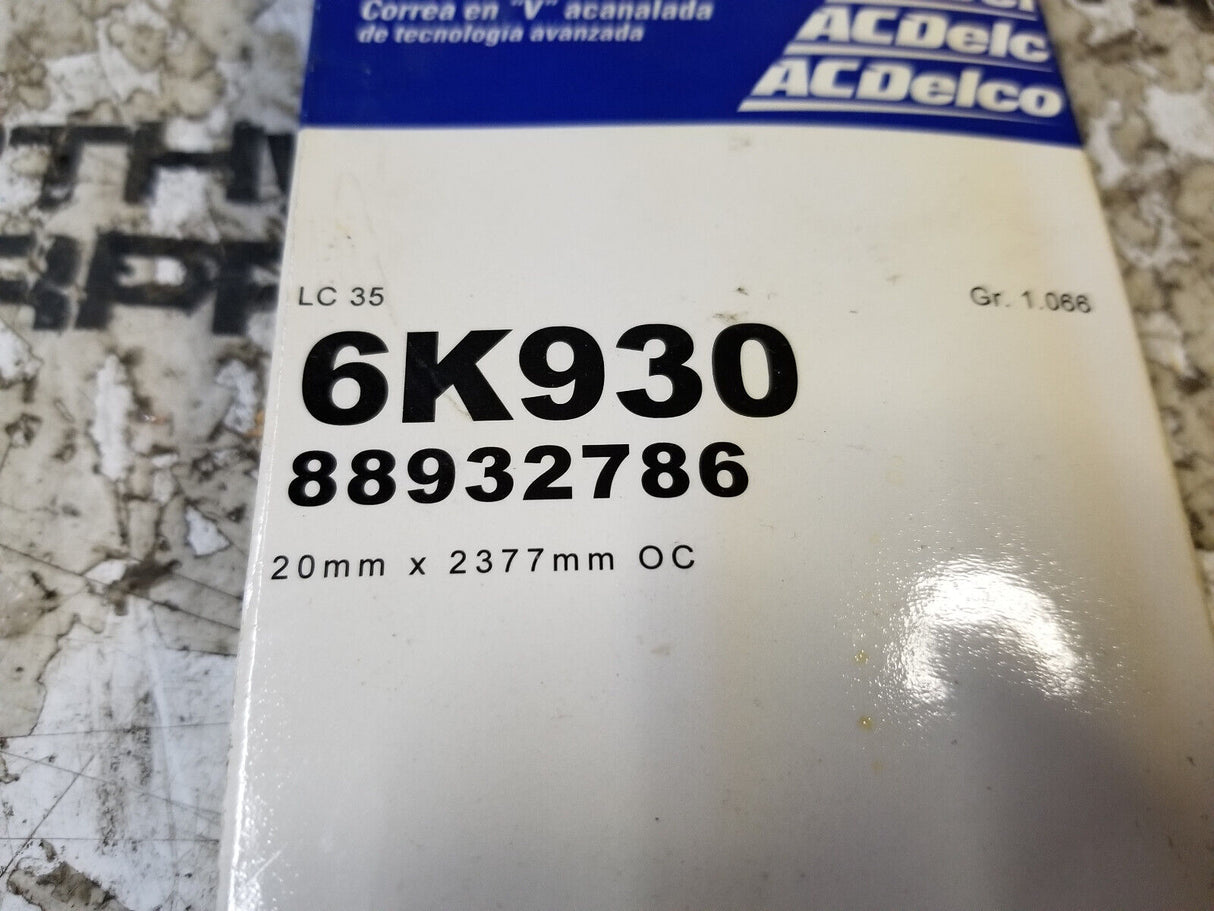 6K930 AC Delco Blet 88932786 20mmx237mm OC