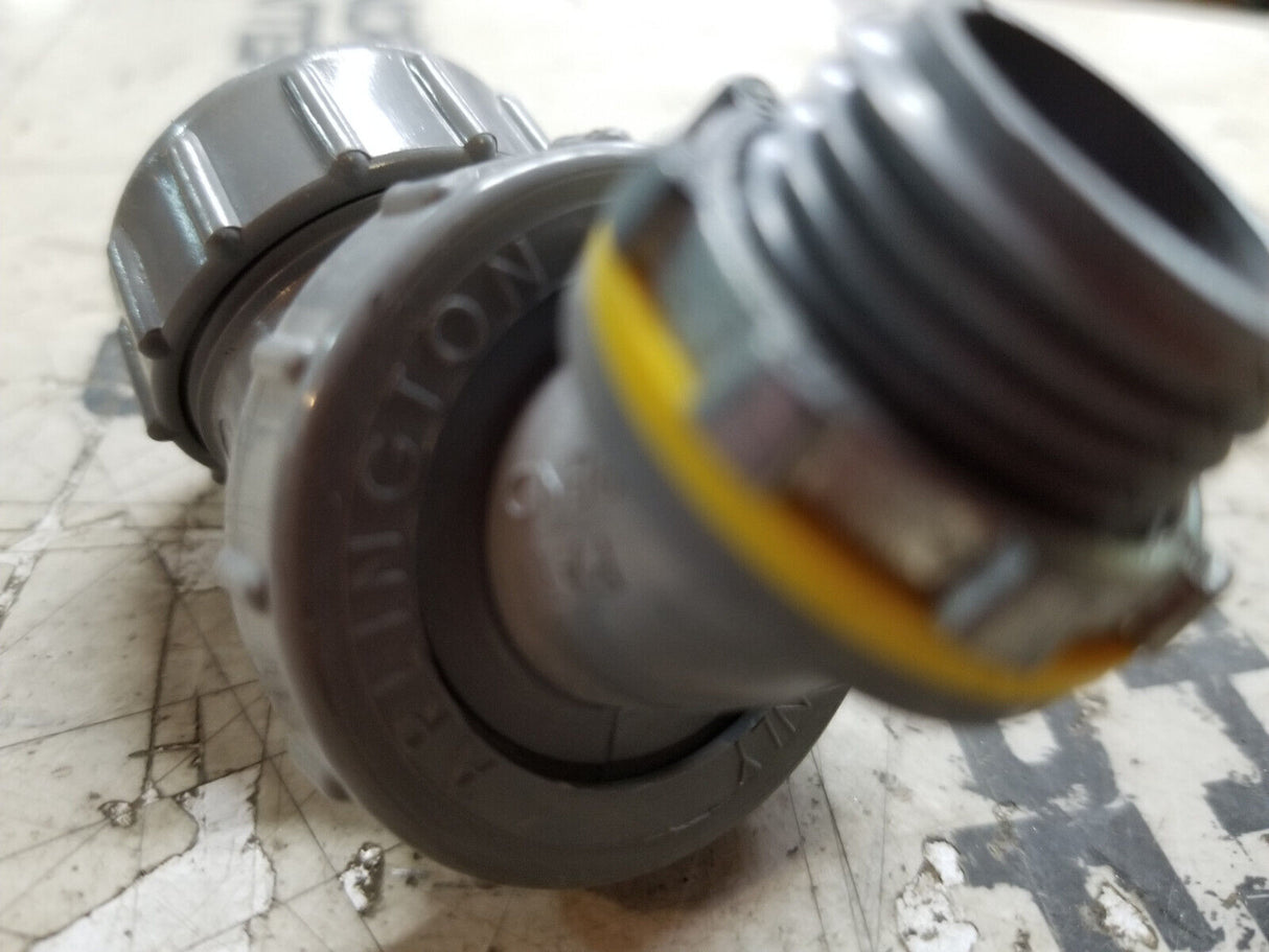 LOT OF 6 - ARLINGTON NMLT9050, Liquid Tight Connector Plastic, 90, 1/2 in. 10 c