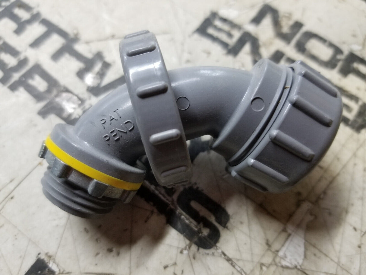 LOT OF 6 - ARLINGTON NMLT9050, Liquid Tight Connector Plastic, 90, 1/2 in. 10 c