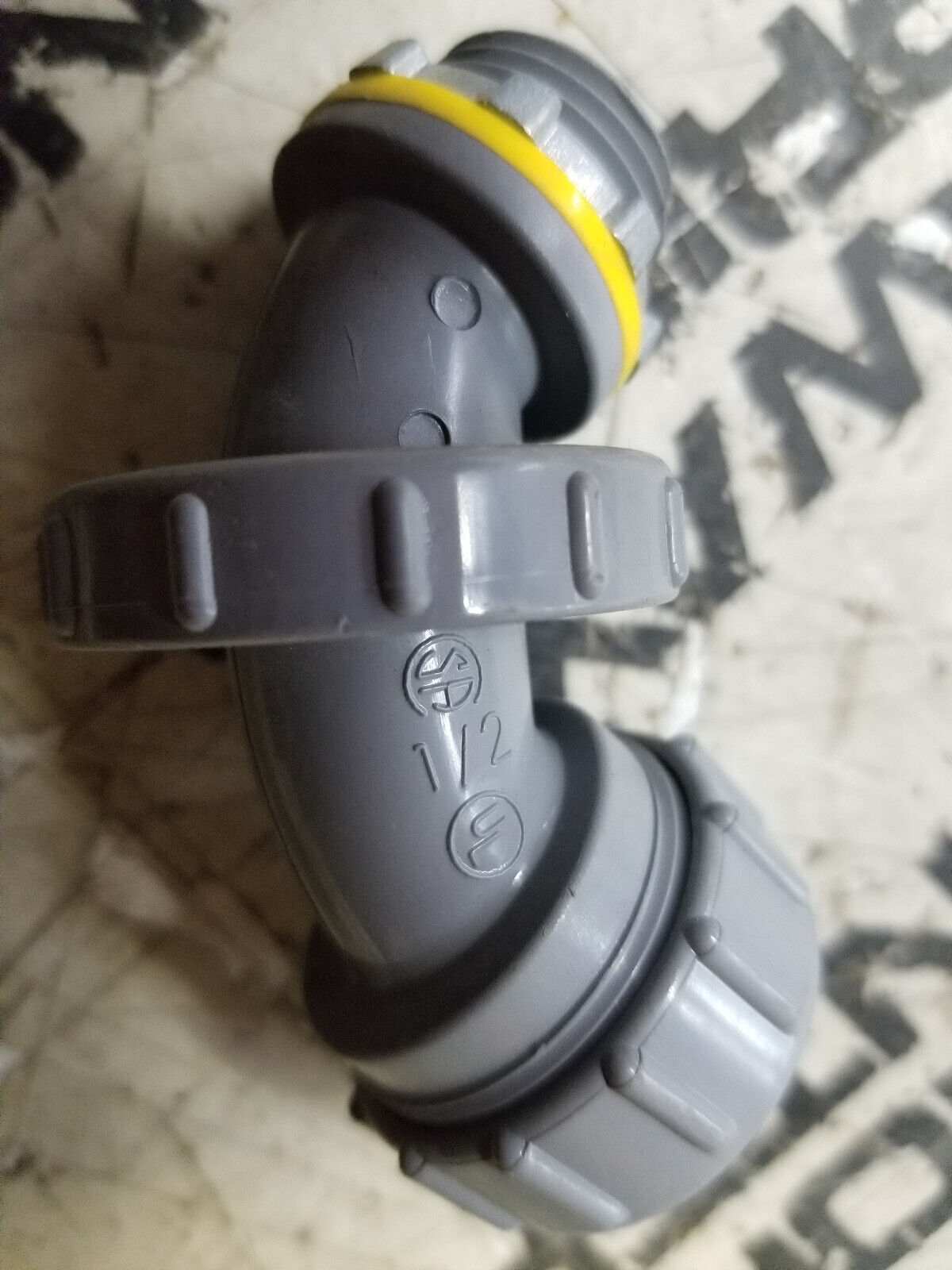 LOT OF 6 - ARLINGTON NMLT9050, Liquid Tight Connector Plastic, 90, 1/2 in. 10 c