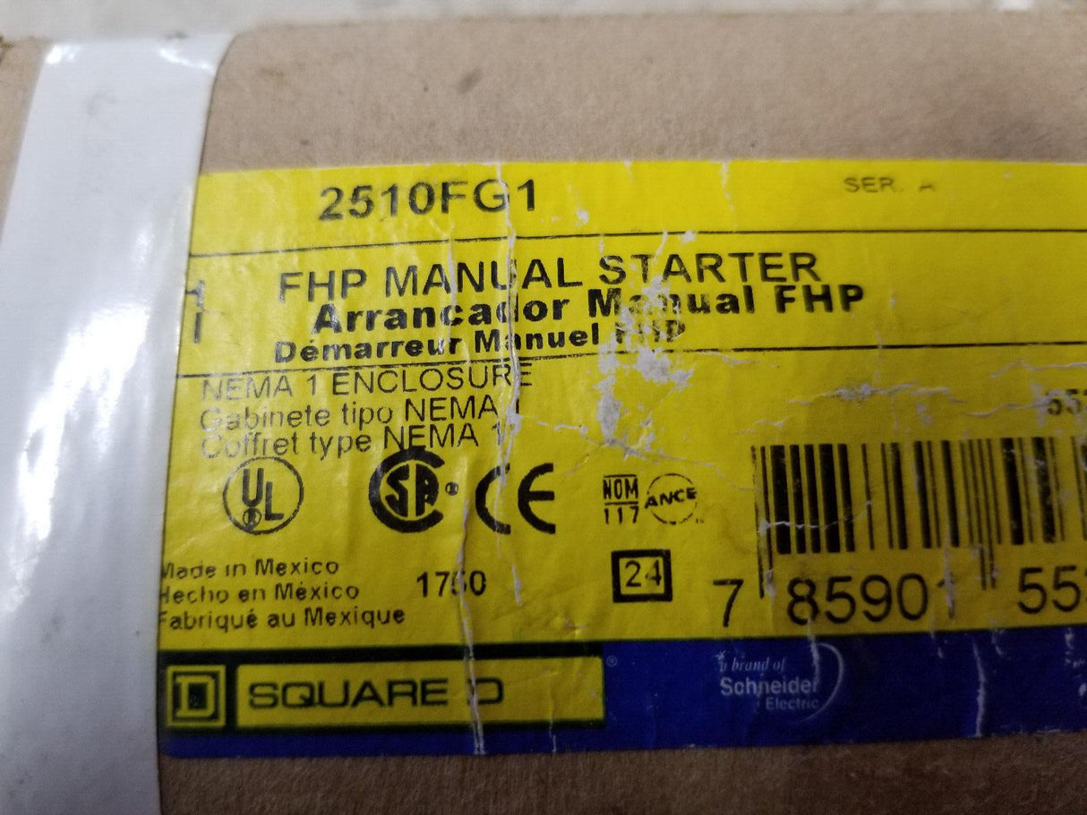 2510FG1 - Square D - Motor Starter 16 Amp - 1 Pole - 14 V