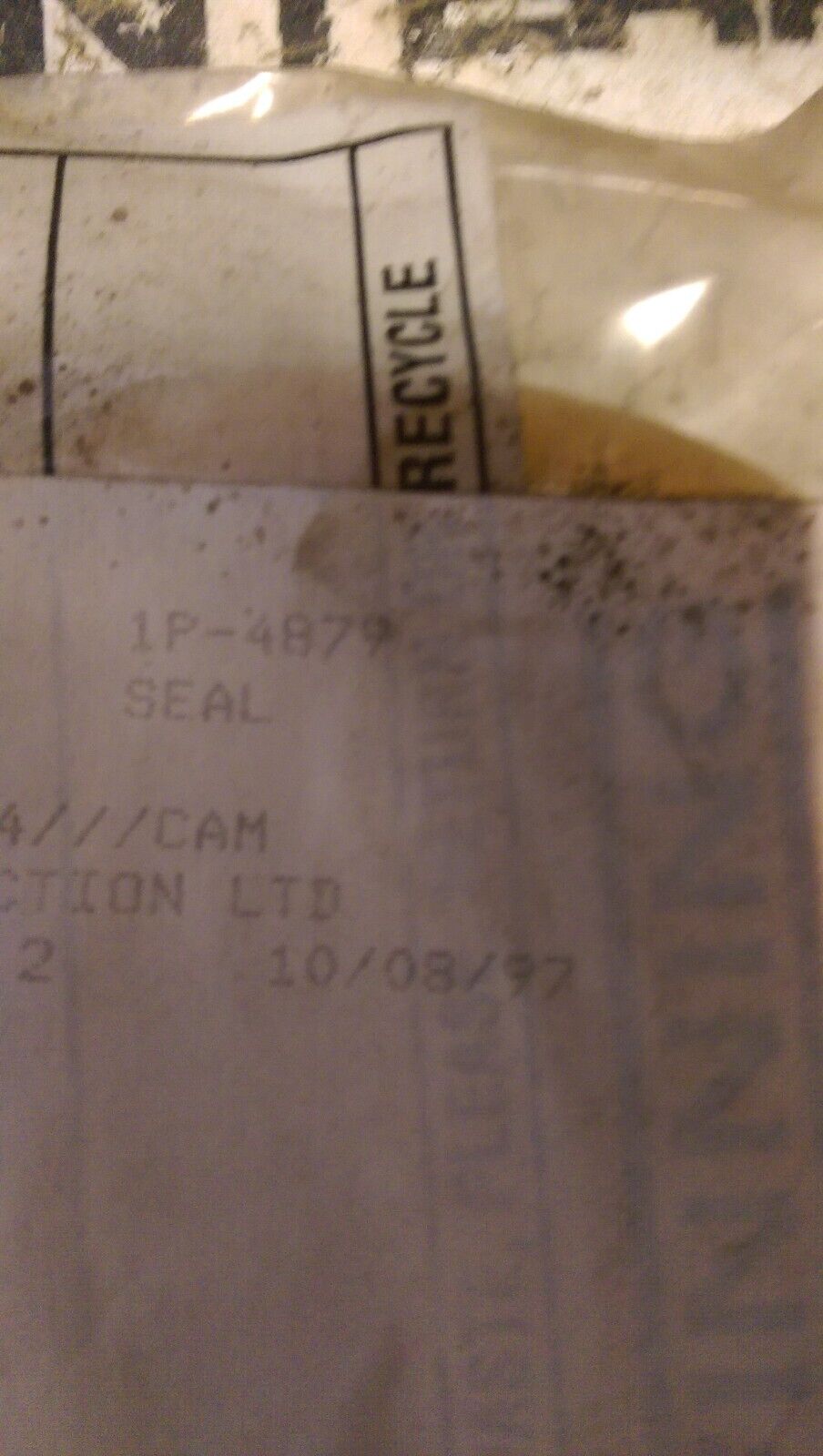 CATERPILLAR 1P-4879 SEAL
