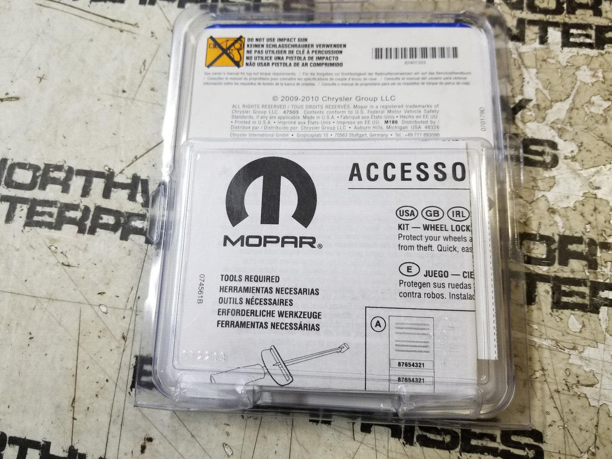 MOPAR WHEEL LOCK KIT 82401333 9/16 X 18 2010-2012 RAM 2500/3500 SRW