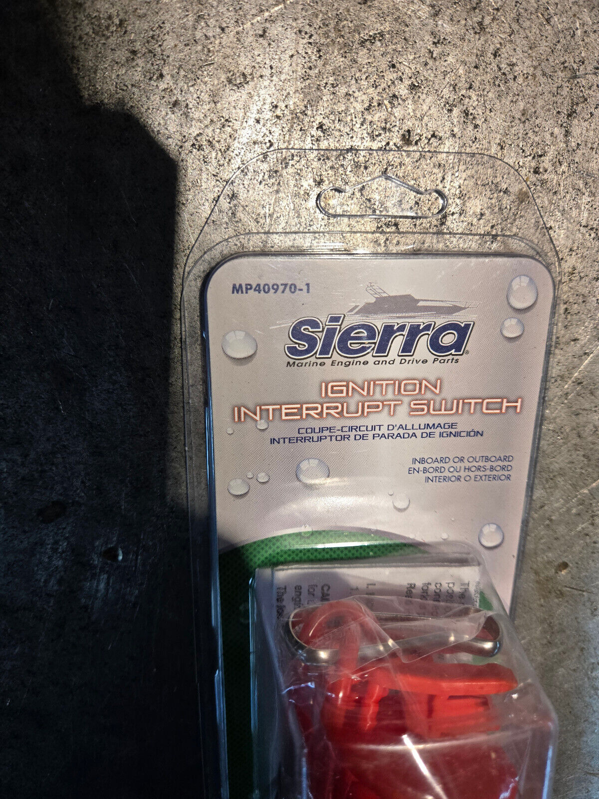 SIERRA MP 40970-1 EMERGENCY CUTOFF SWITCH LANYARD CUT-OFF MP40970-1