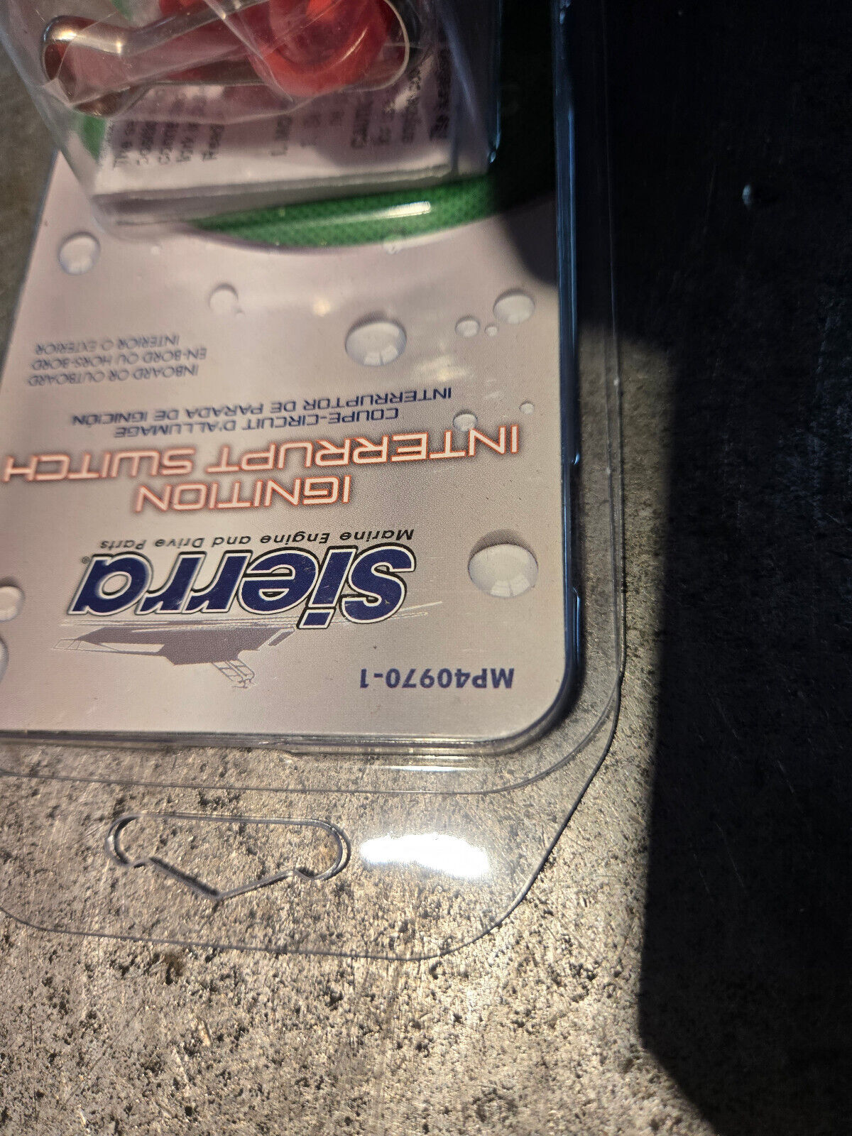 SIERRA MP 40970-1 EMERGENCY CUTOFF SWITCH LANYARD CUT-OFF MP40970-1