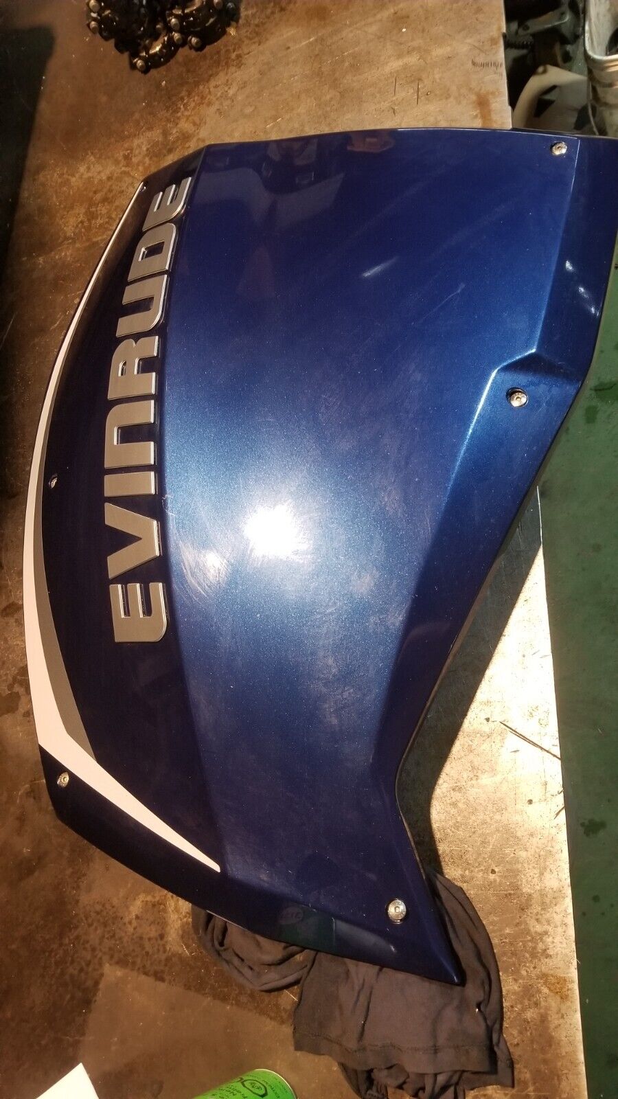 EVINRUDE 2019 300HP G2 COVER ASSEMBLY Orbital Blue STARBOARD 0285883