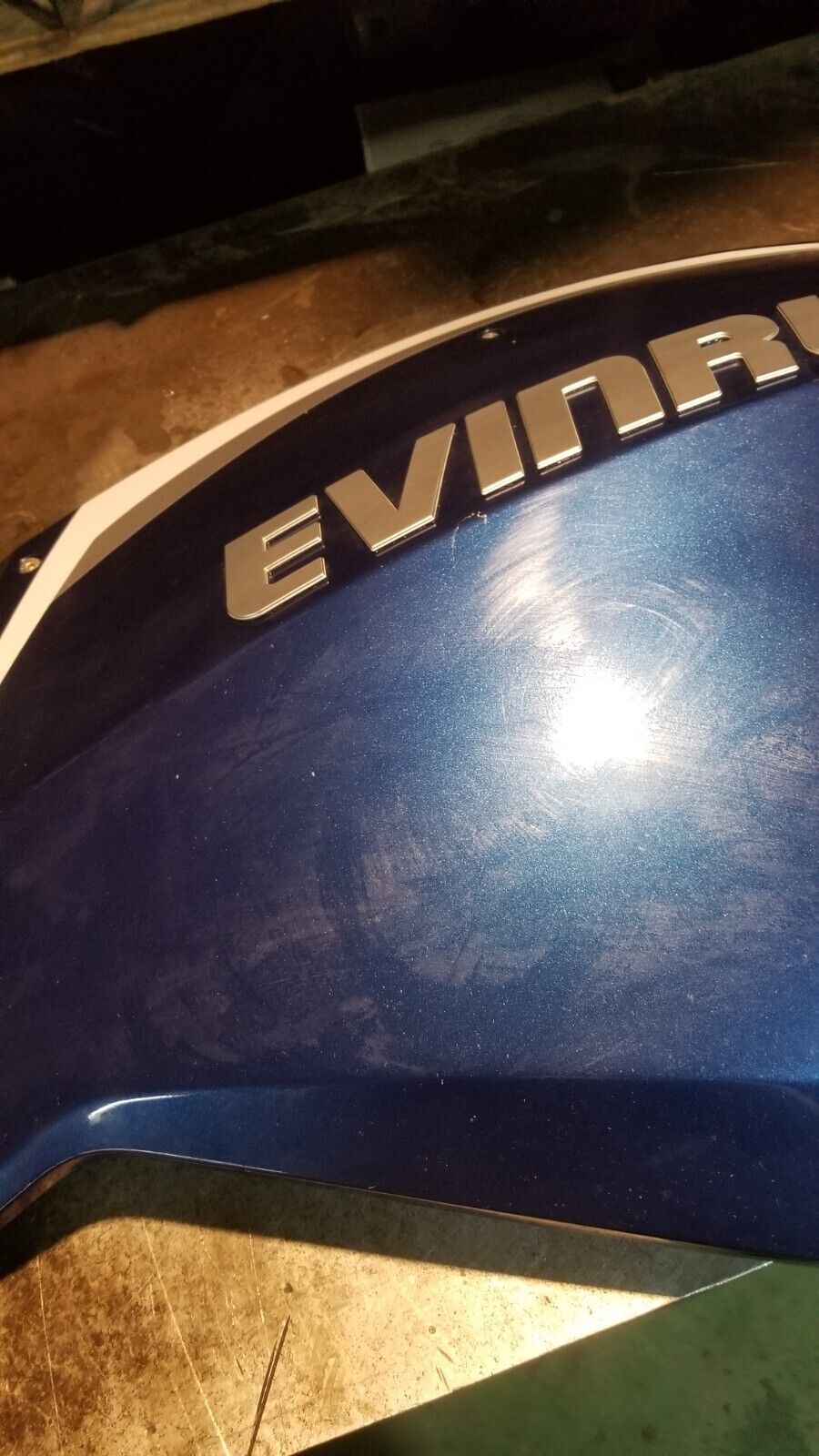 EVINRUDE 2019 300HP G2 COVER ASSEMBLY Orbital Blue STARBOARD 0285883