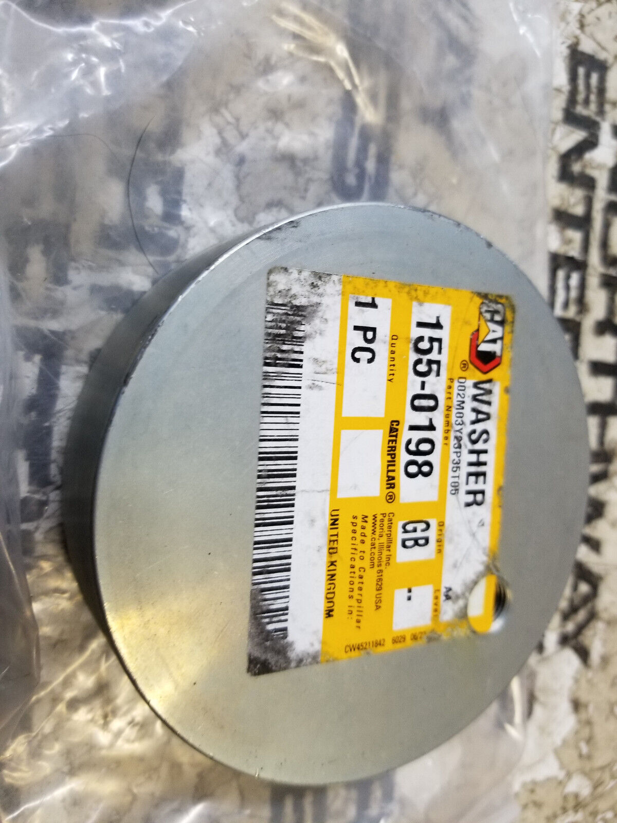 155-0198 Caterpillar Washer 1550198 25mm thick