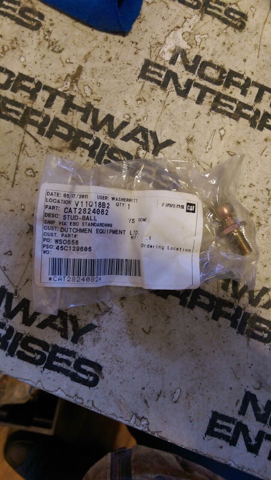 CATERPILLAR 282-4082: STUD-BALL