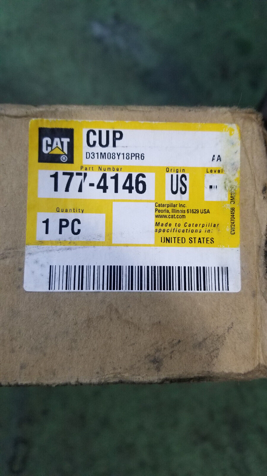 177-4146 Caterpillar Cup Bearing Cup 1774146