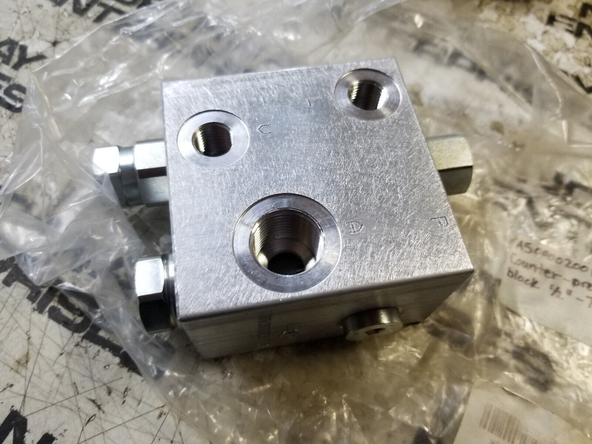 A5000020011 Counter-pressure Blocks 70 l/min For MOD 10 Scanreco A5000020011