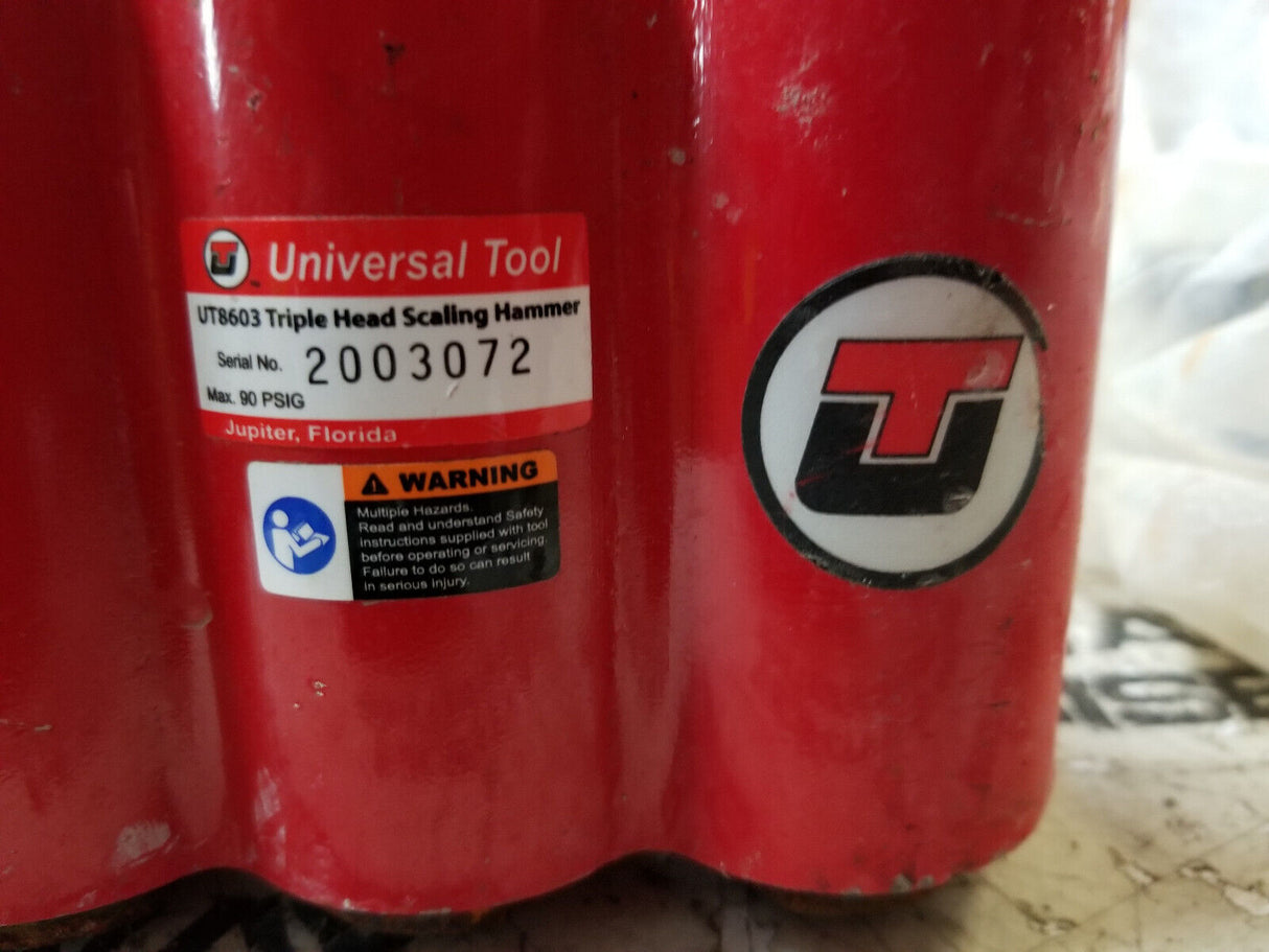 UNIVERSAL TOOL UT8603 Triple Head Scaling Hammer RE0324