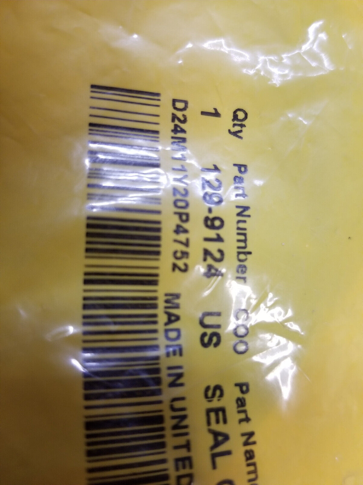 129-9124 3.53 x 669mm 75A NBR O-Ring 1299124