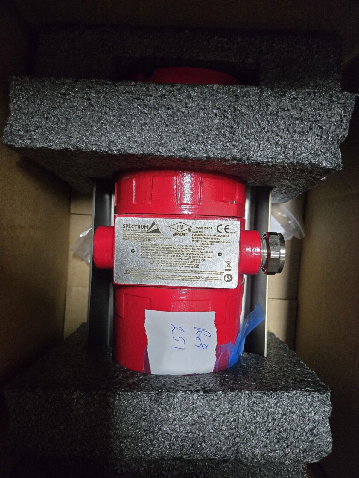 F101-P1367-BD SPECTRUM Hazardous Area Camera Fixed with Axis P1367