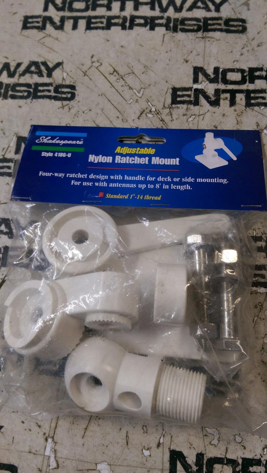 Shakespeare 4186 - U Antenna Adjustable Solid Nylon Ratchet Mount 4186u