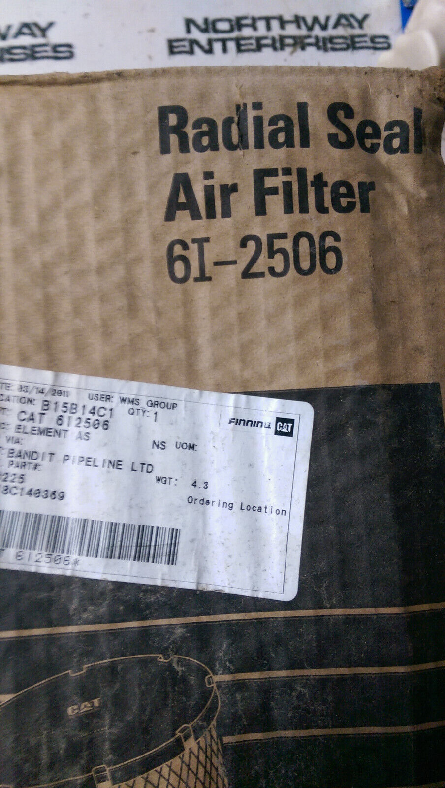 Caterpillar CAT Air Filter 6I-2506 6I2506