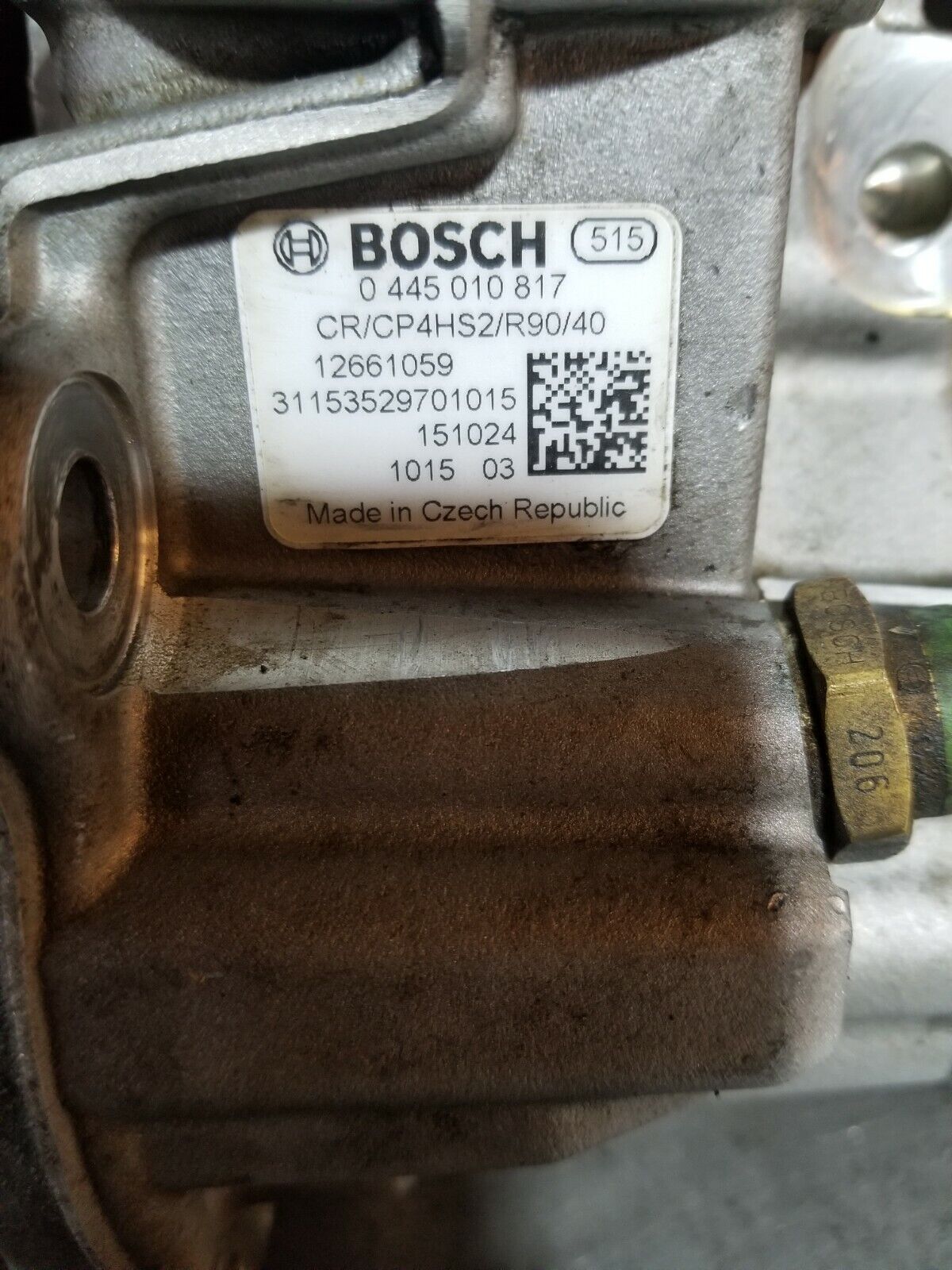 0445010817 DURAMAX LML 6.6L CP4.2 DIESEL INJECTION PUMP 2011-2016 ref024