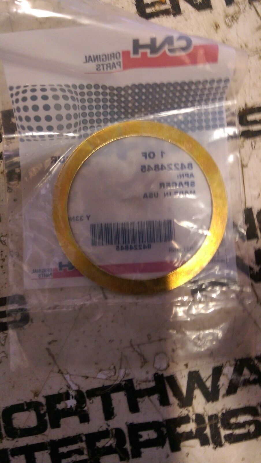 84224845 CNH A SHIM, 62mm ID x 75mm OD x 1.5mm