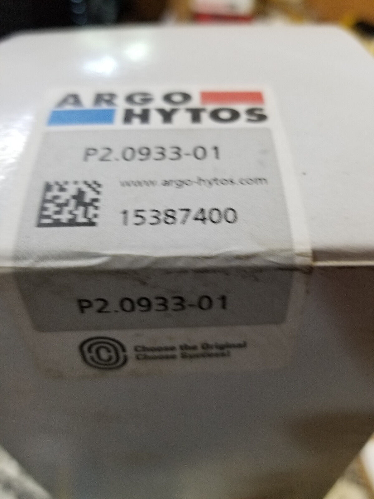 ARGO HYTOS HYDRAULIC FILTER 15387400 P2.0933-01 060658