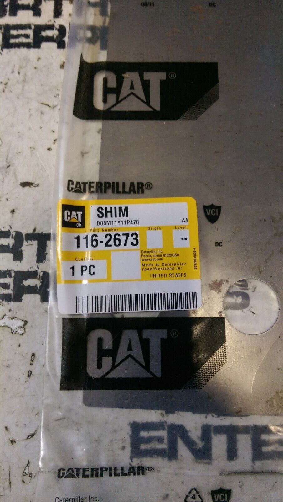 CATERPILLAR 116-2673 SHIM