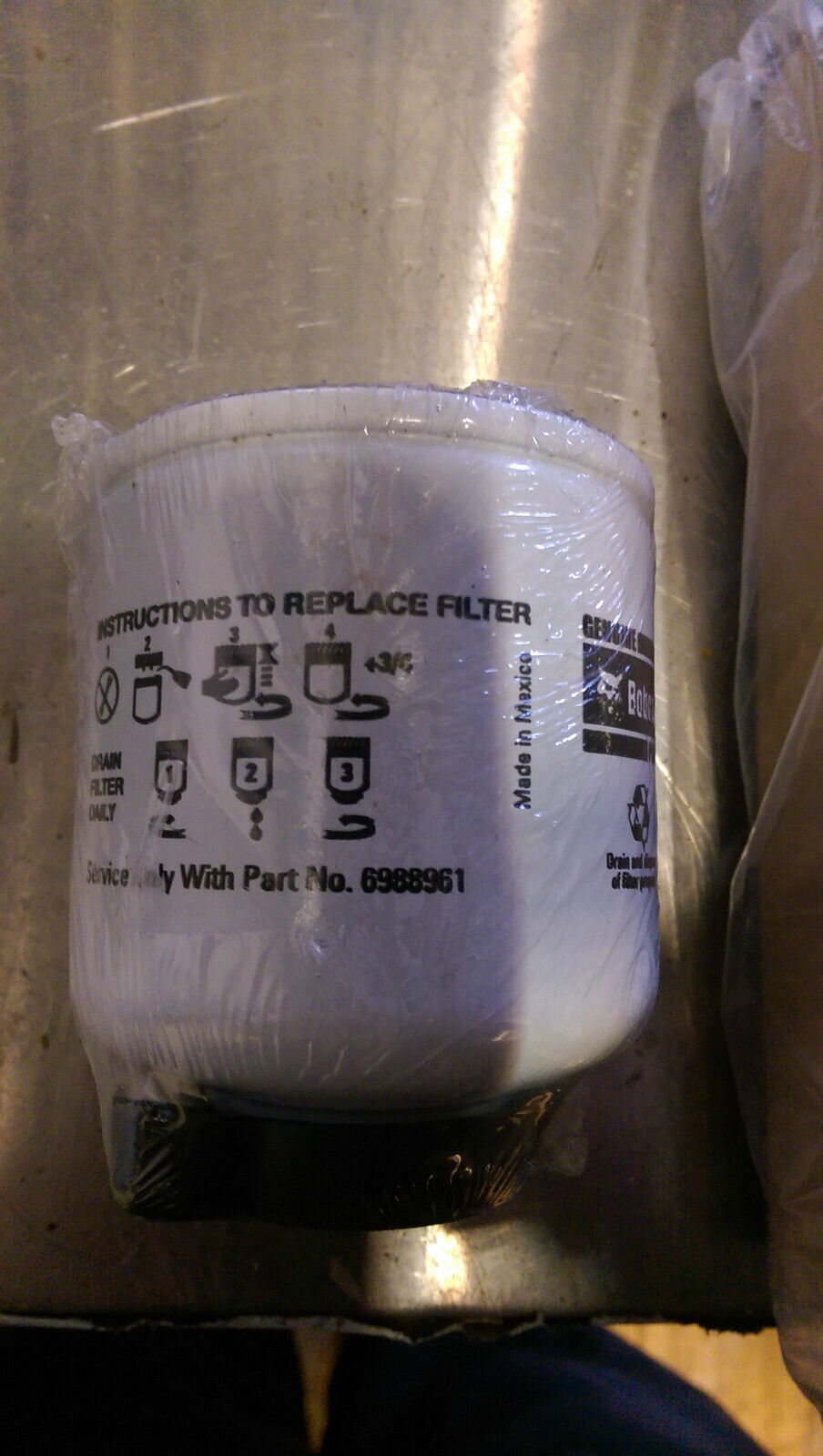 6988961 BOBCAT FUEL FILTER SPIN ON